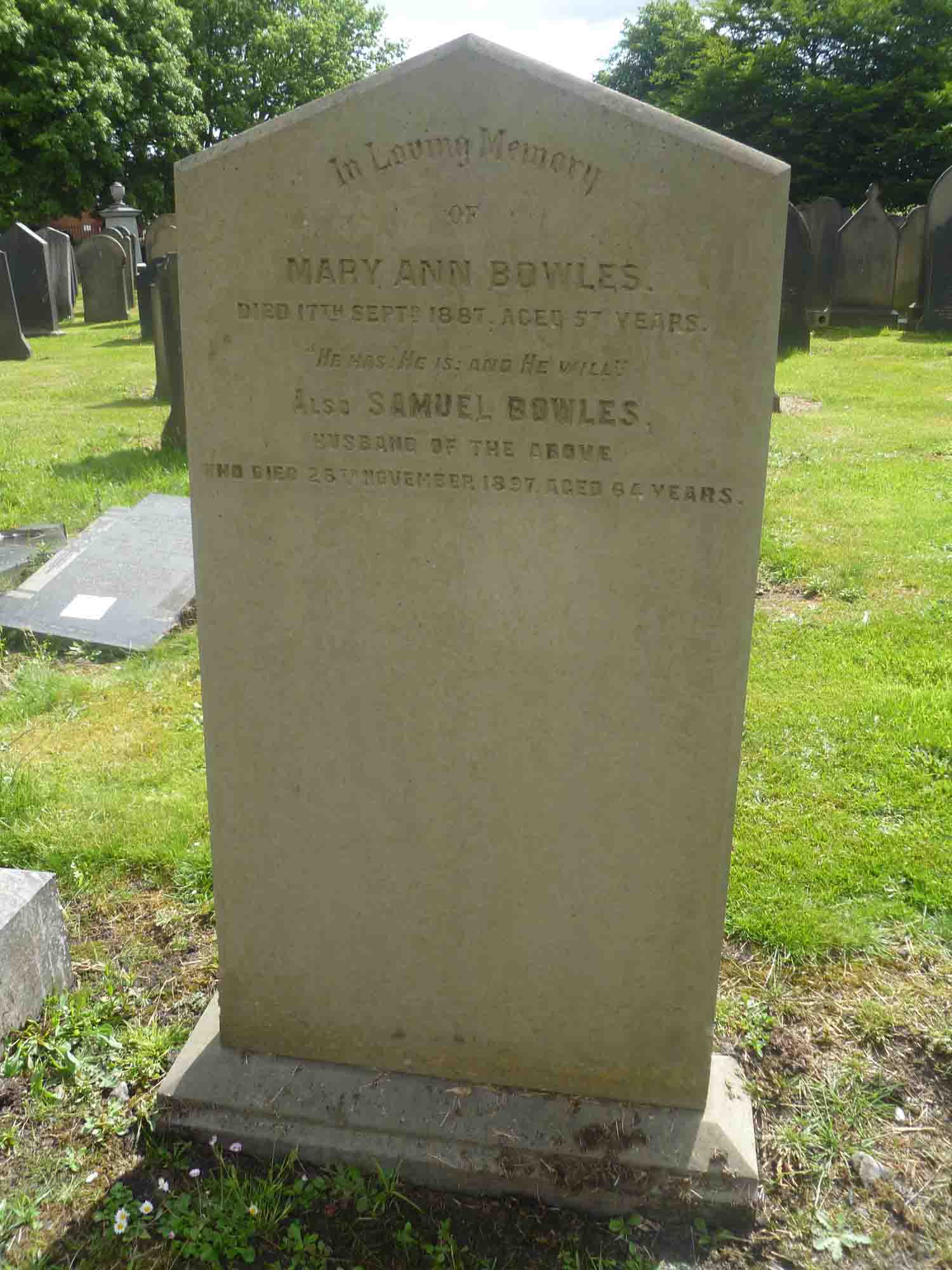 Bowles, Mary Ann & Samuel (H Left 522)